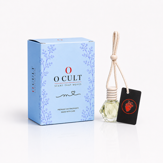 O CULT French Kiss Breeze Premium Car Fragrance, Oil, Hanging Air Freshener, Toxin-free oil, Lasts up to 90 Days, 10ml