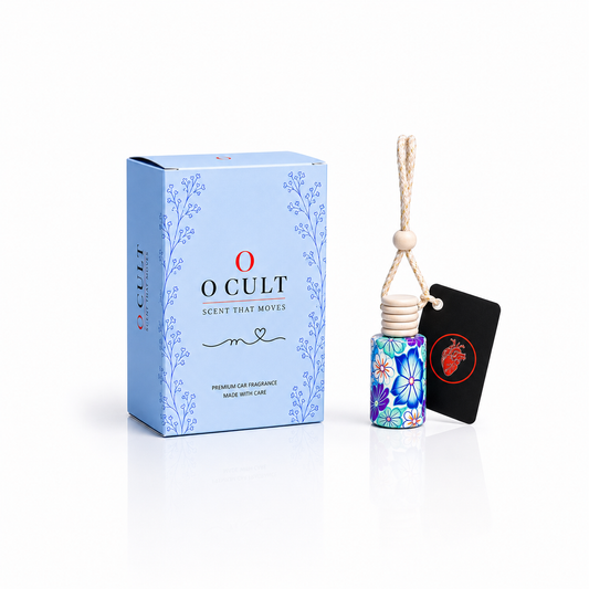 OCULT Aqua Bloom Car perfume , Long- lasting, Hanging Diffuser with Secret Message Tag, Fresh Aquatic Scent (Last upto 90 Days) In-10ml.