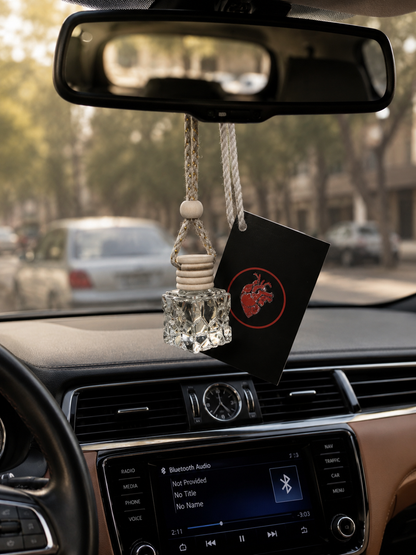 O CULT Mystic Amber Premium Car Fragrance, Hanging Air Freshener, Oil Form, Long Lasting up to 90 Days, Comes with Secret Message Tag,10ml